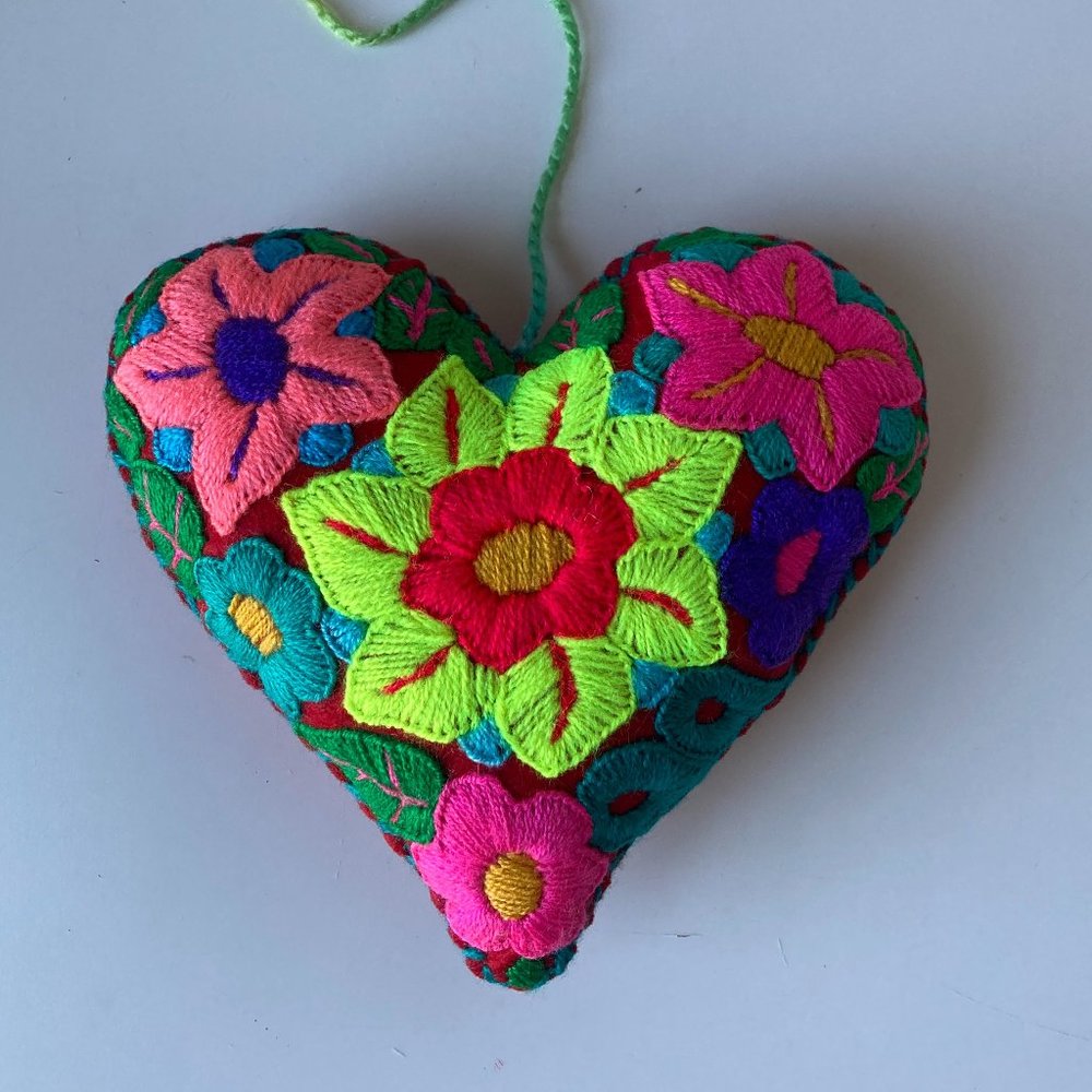 50% off bundles! Hand-crafted stuffed heart from Mexico
